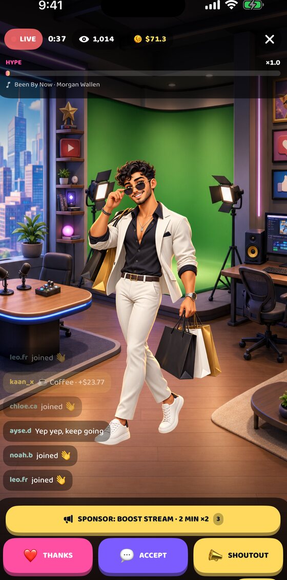 Fame Factory – Canlıya gir, hediyeler yağsın